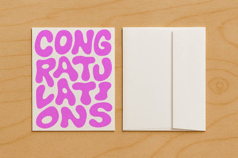 congratulations - blank card