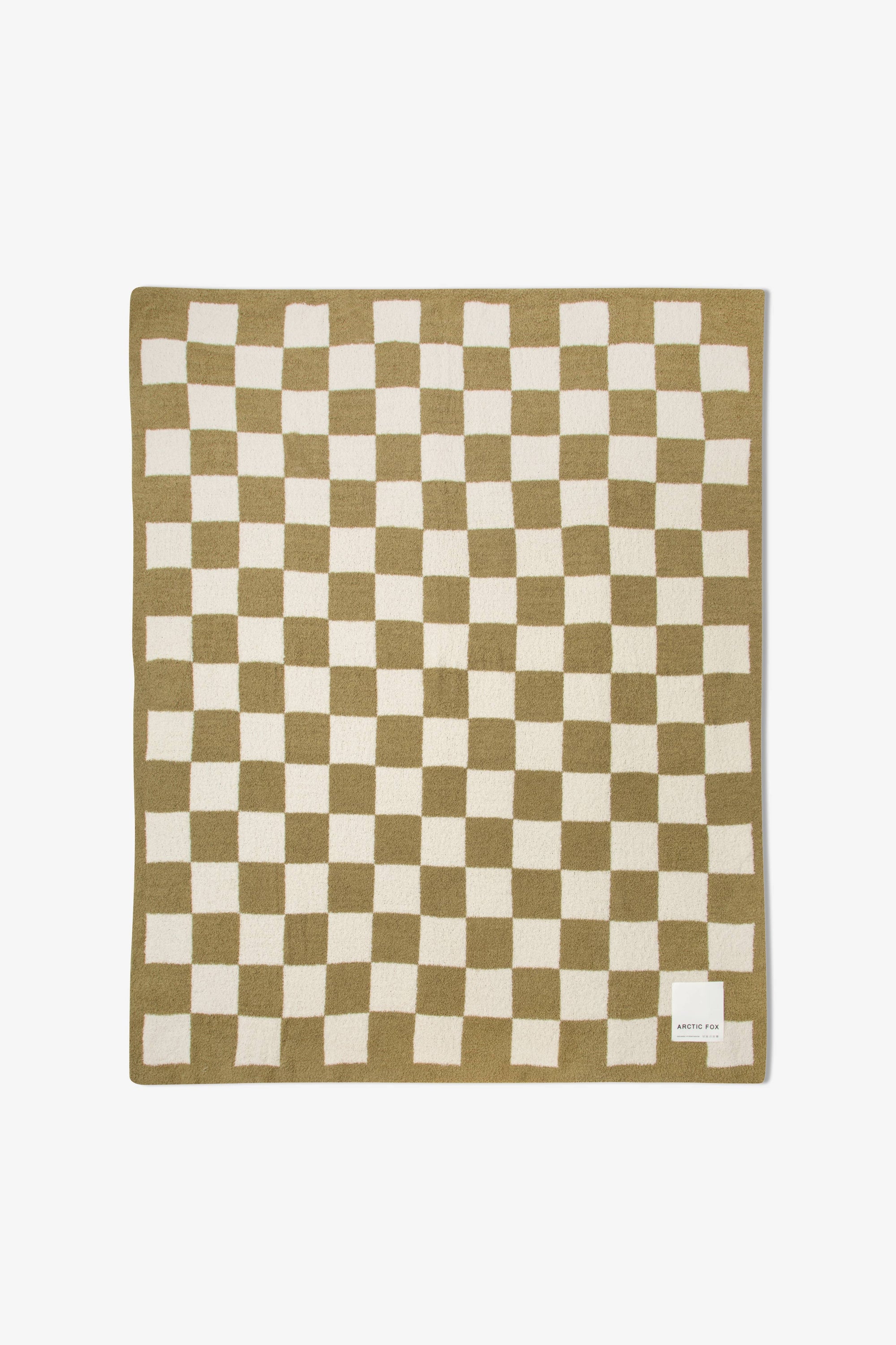 the teddy throw - 100% recycled - checkered