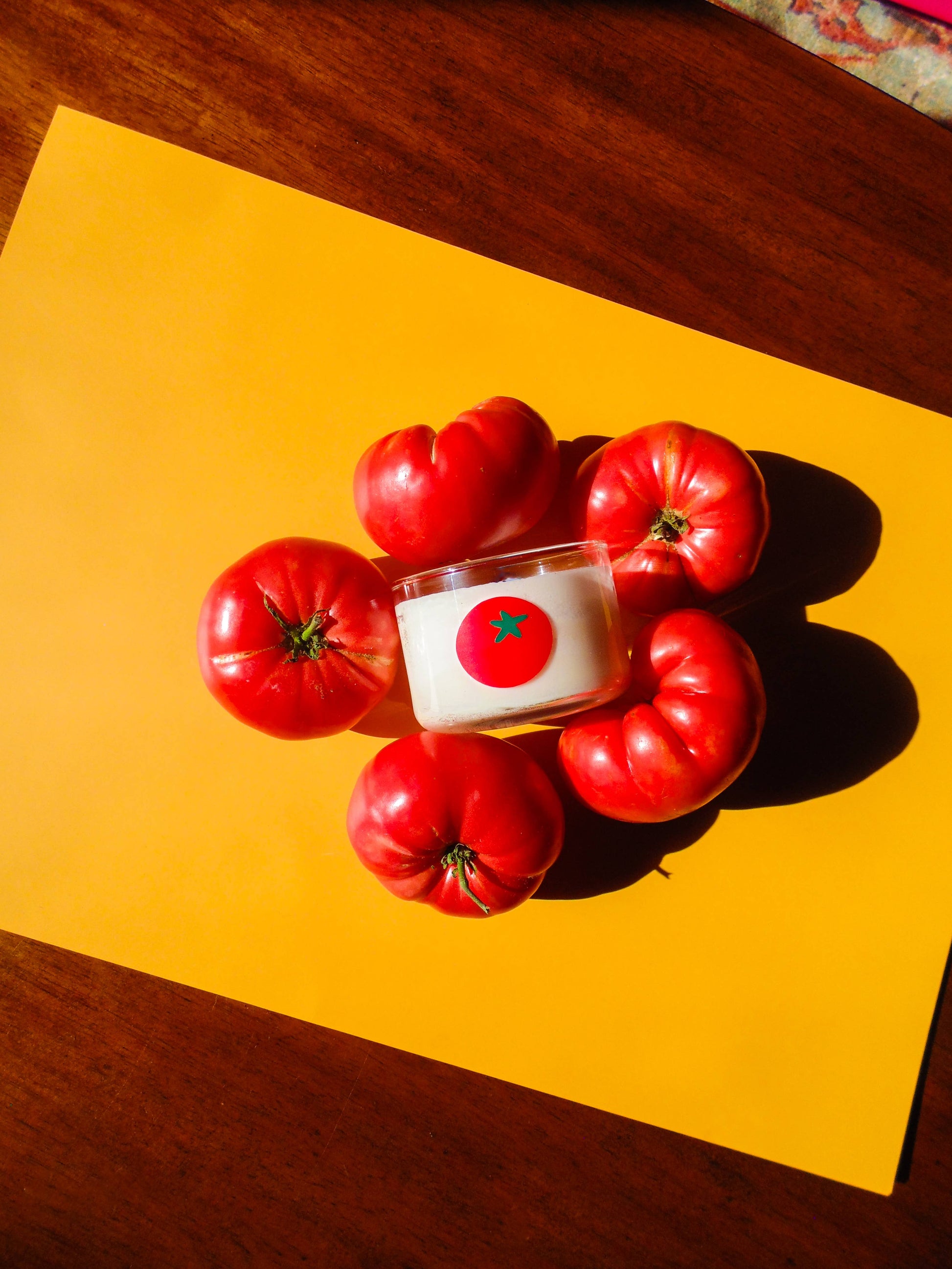 tomato mini candle / latina + midwest garden inspired