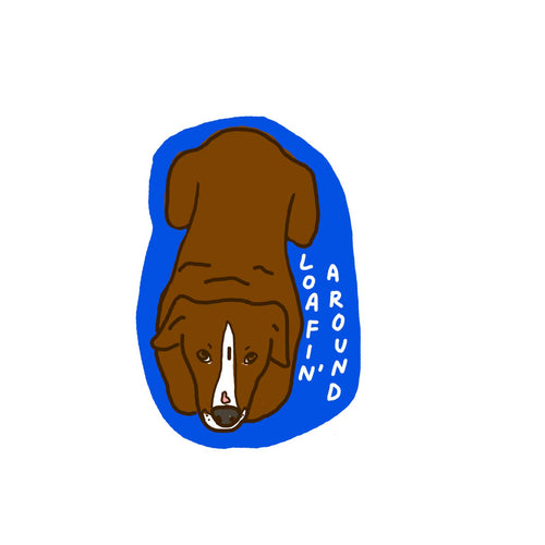 loaf dog sticker