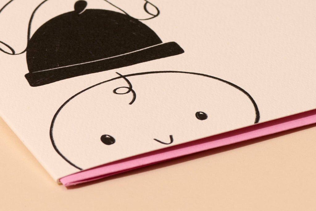 sweet scandi new baby card