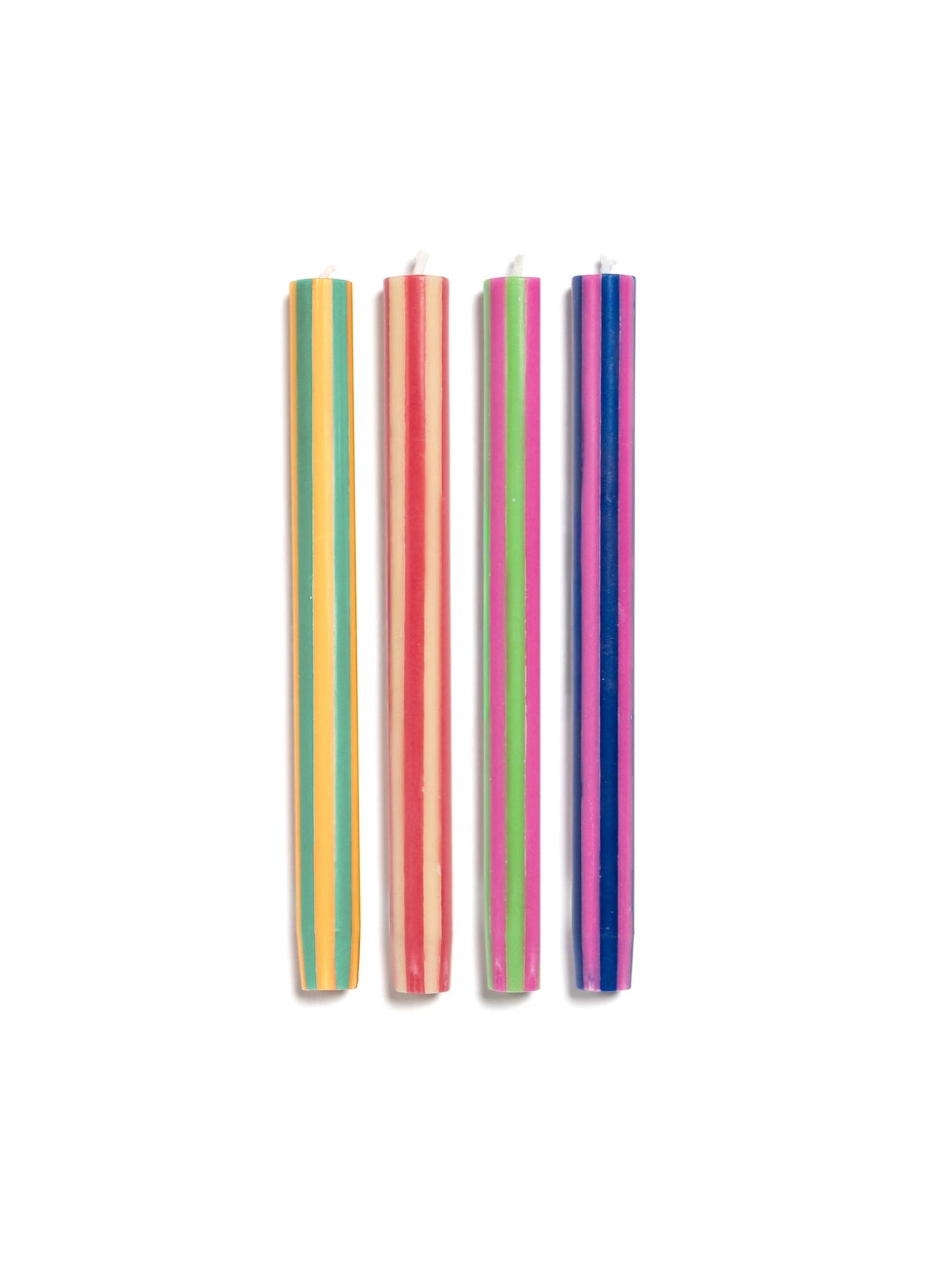 stripe dinner candle - singles!