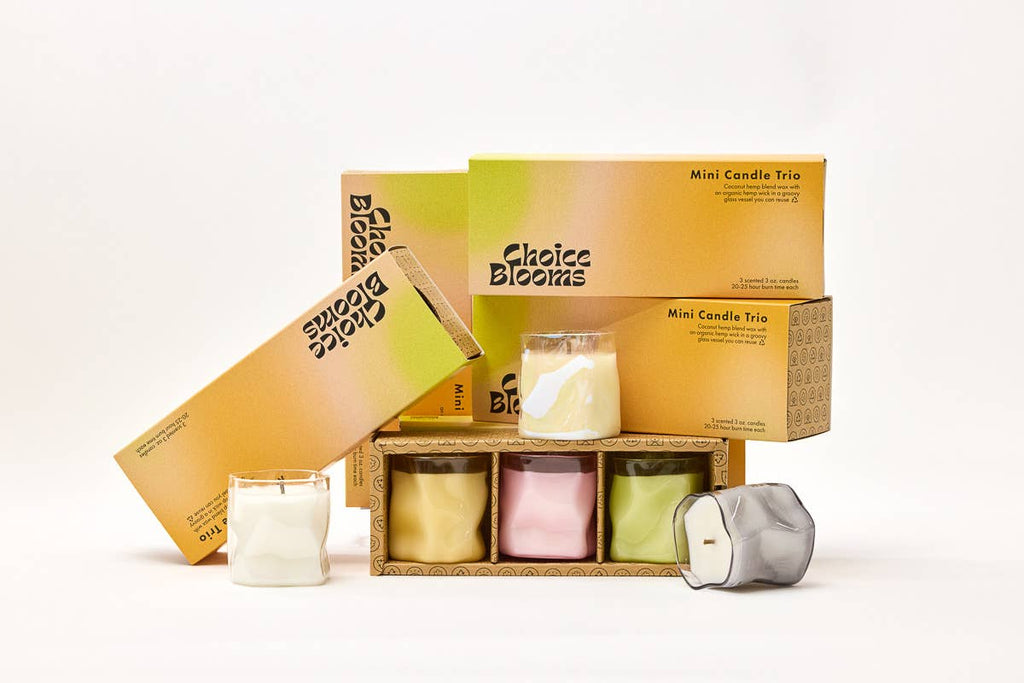 mini candle trio gift box