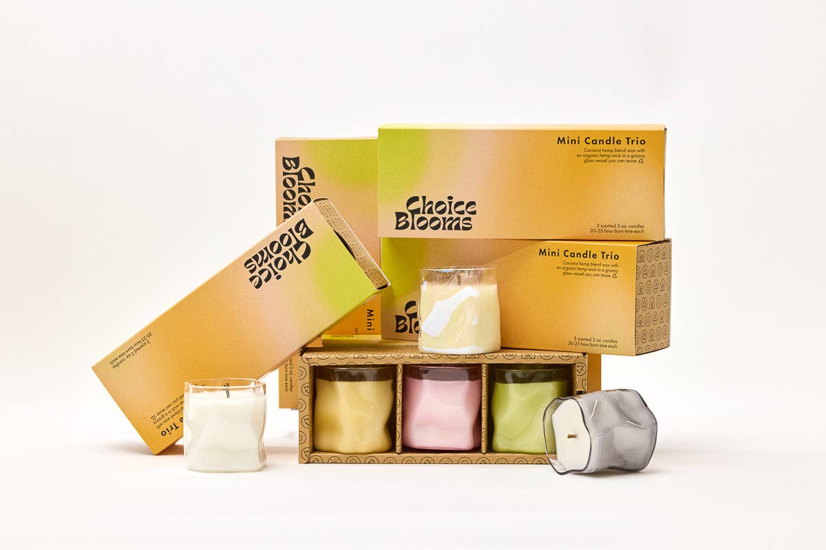 mini candle trio gift box