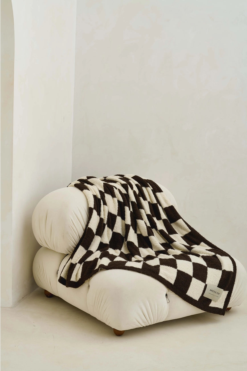 the teddy throw - 100% recycled - checkered