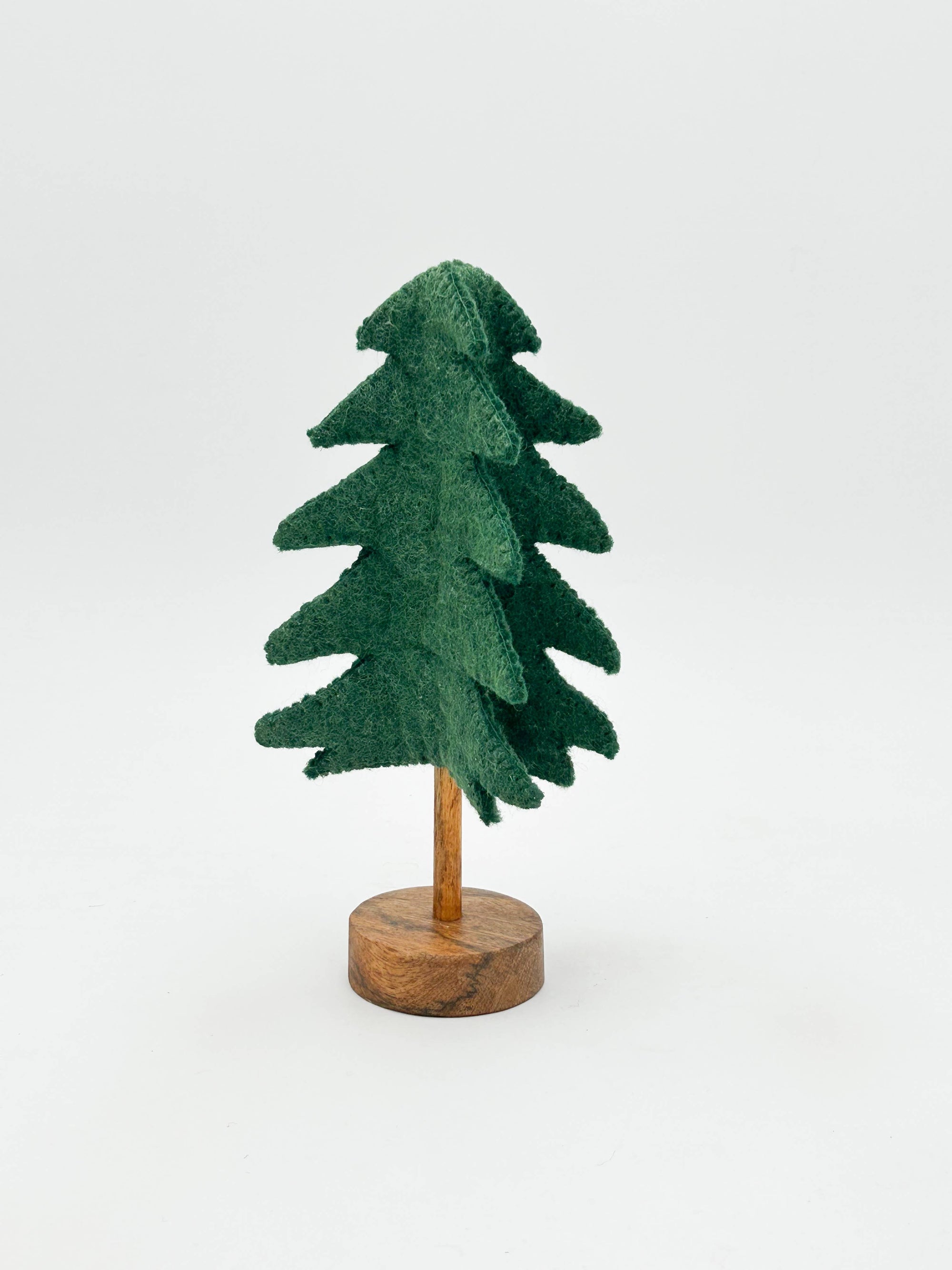 felt wooden base tree large