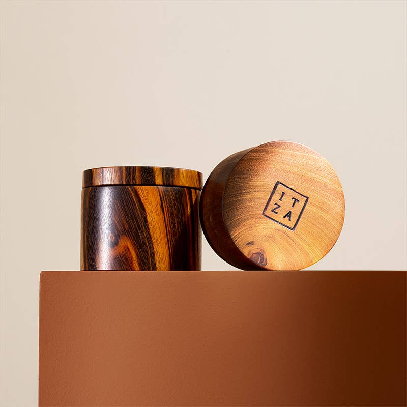 handmade jobillo wood salt cellar