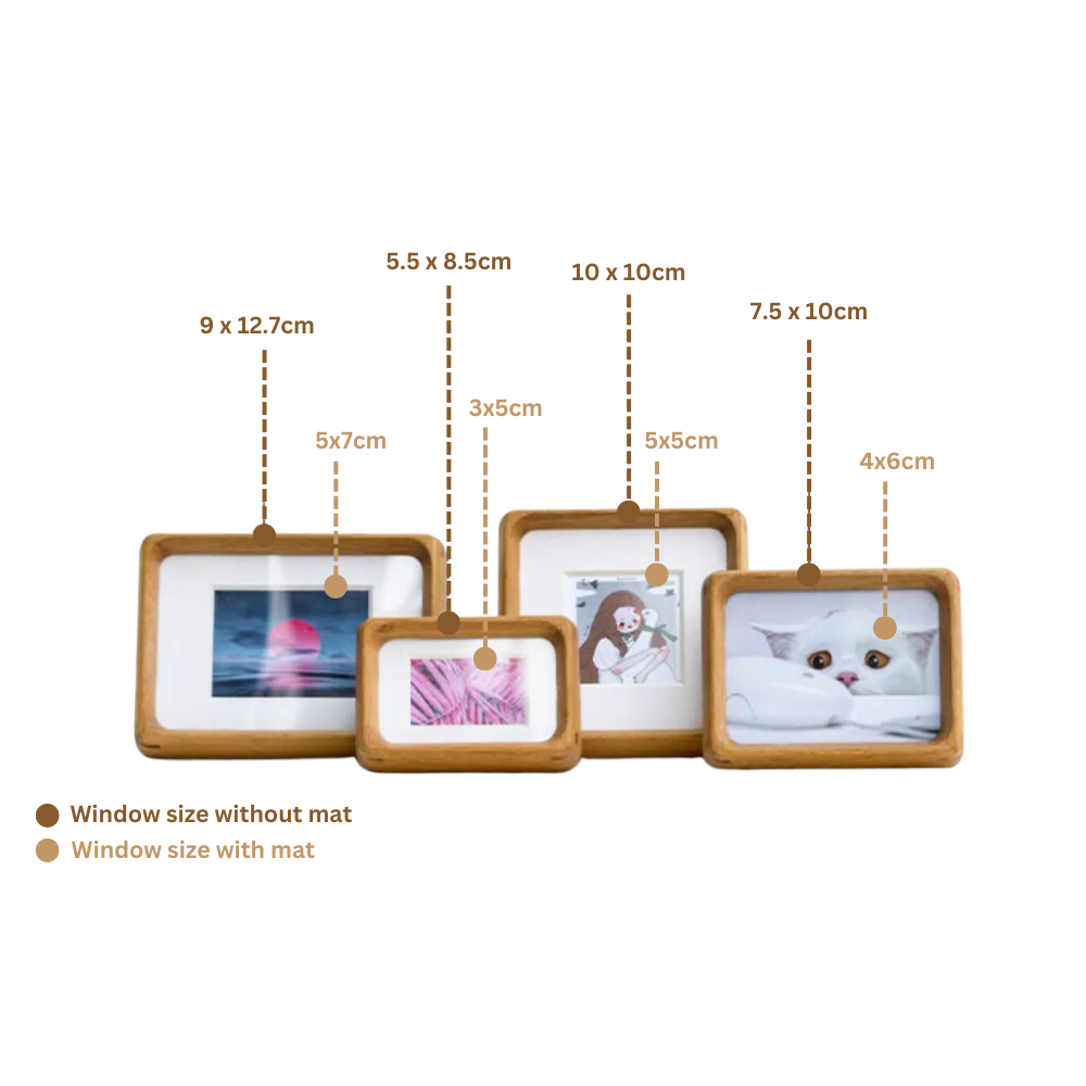 mini photo frame - teak