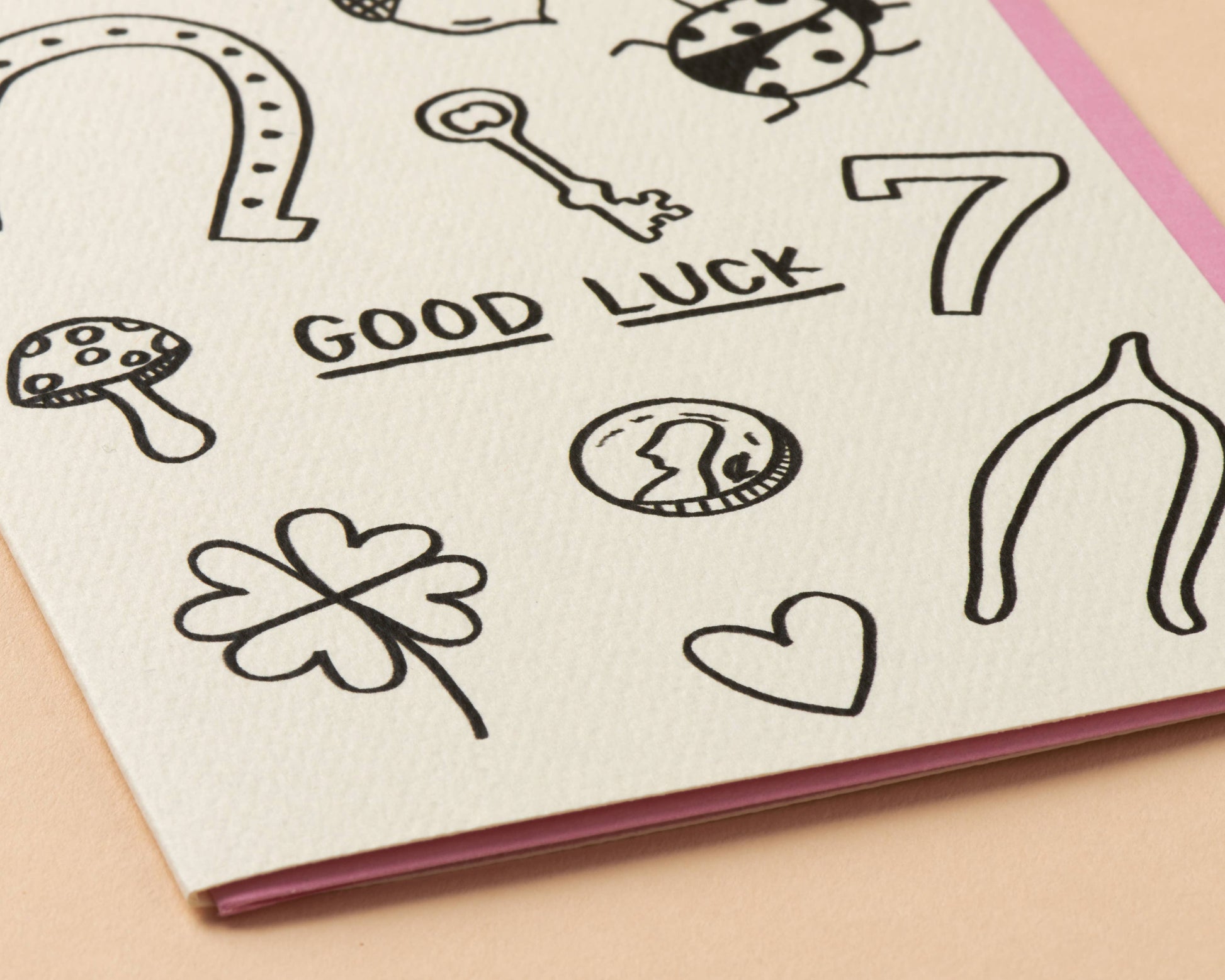good luck charms greeting card