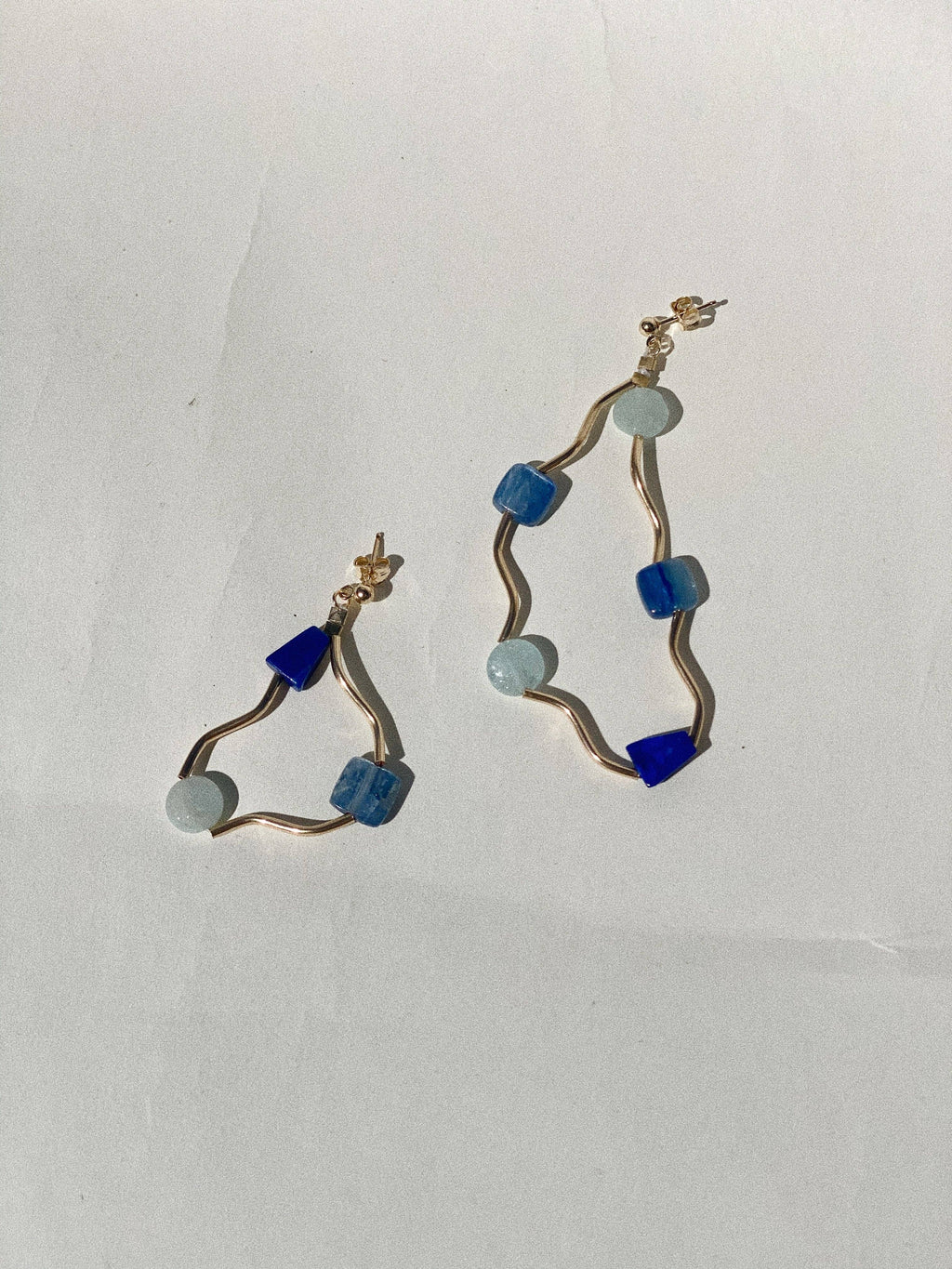 current earrings- aqua