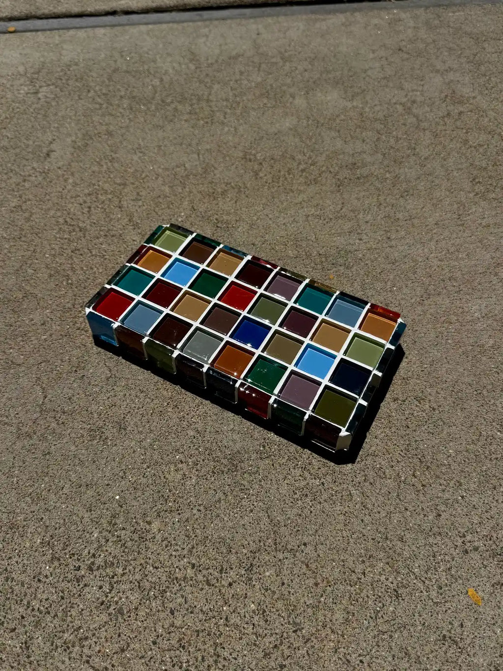 handmade glass tile display piece (big chunk)