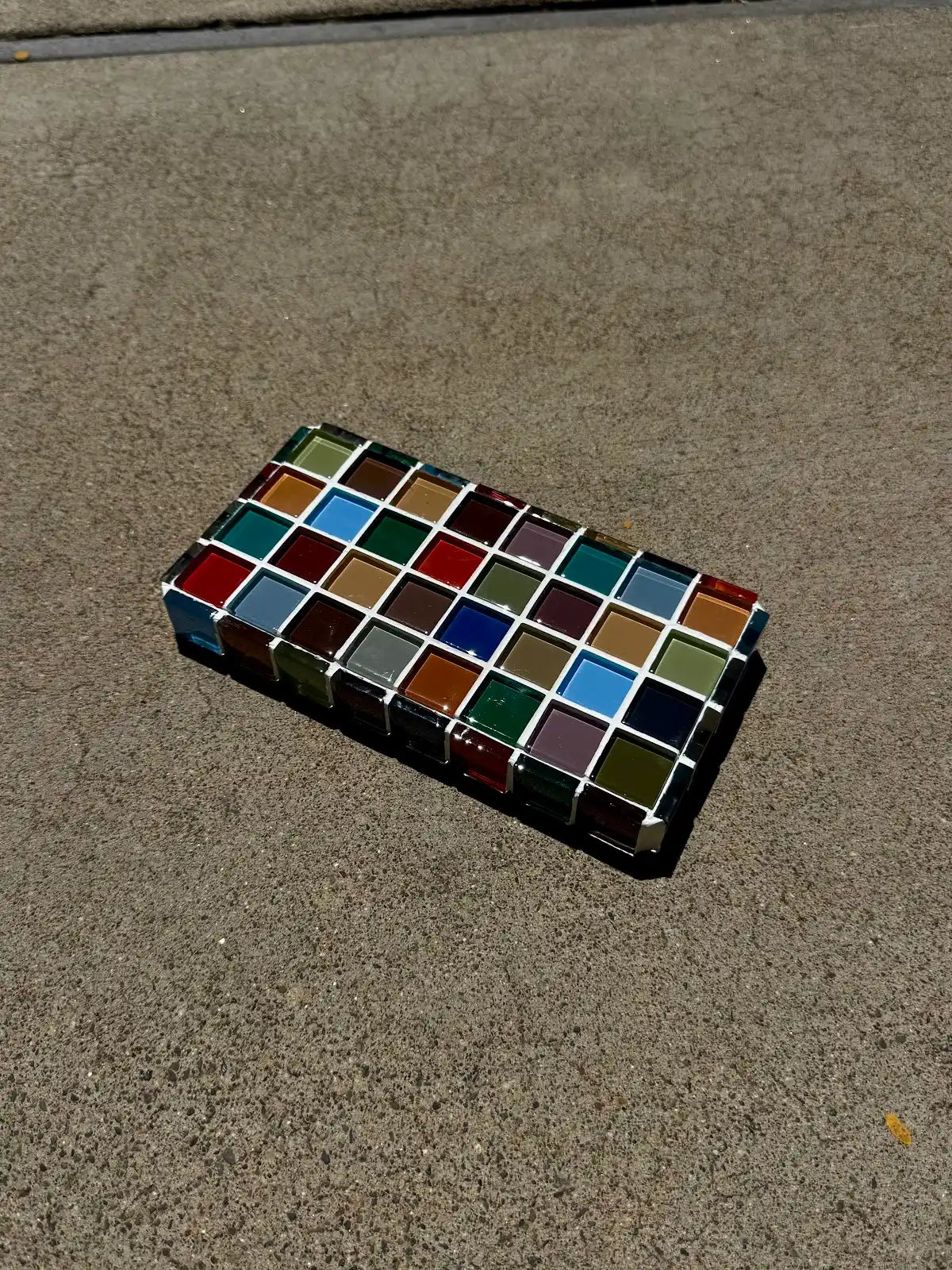 handmade glass tile display piece (big chunk)