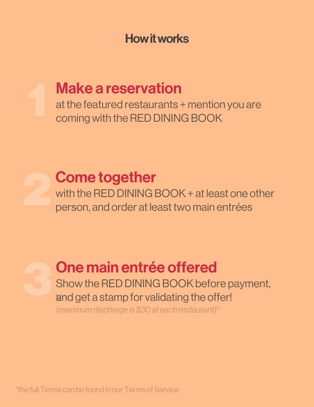 red dining book