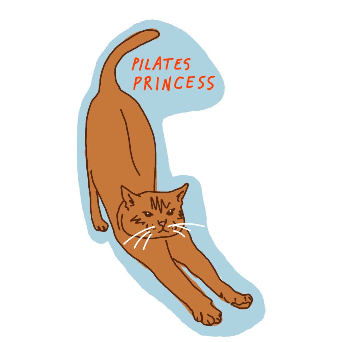 pilates princess sticker