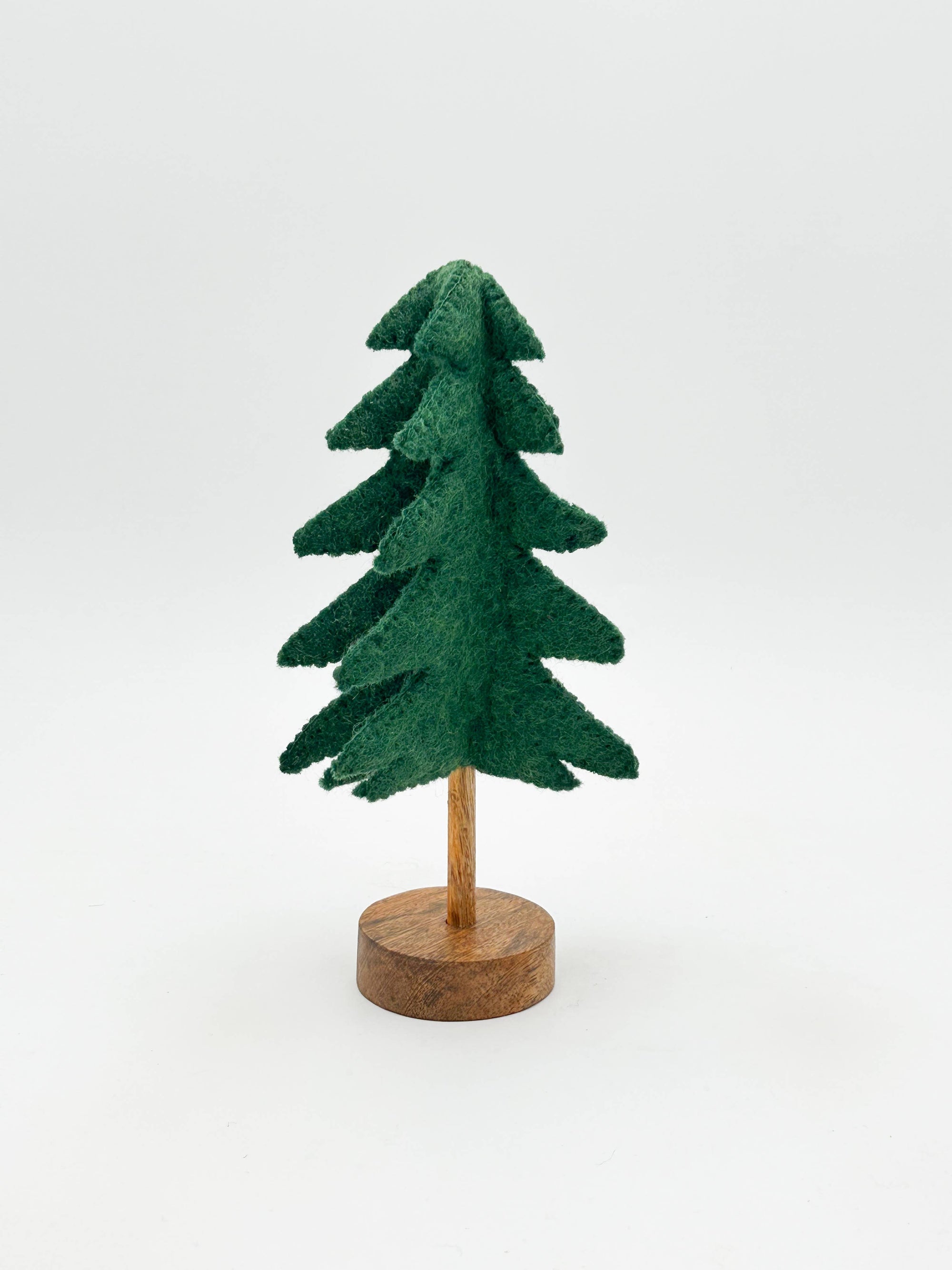 felt wooden base tree large