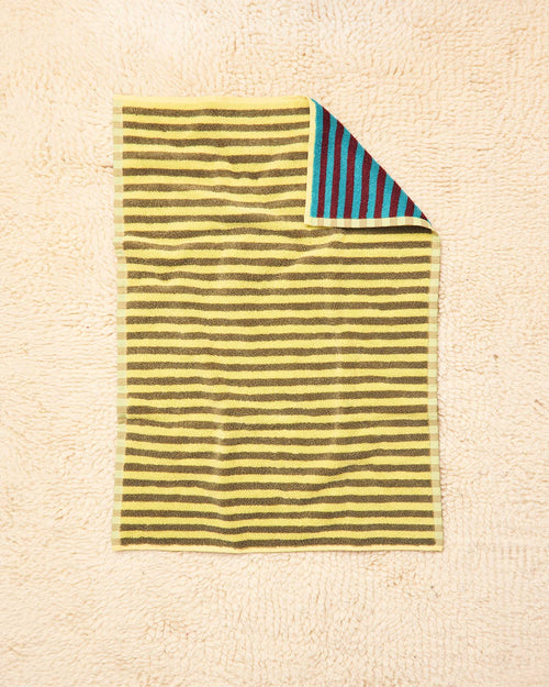 dragonfly stripe cotton terry hand towel