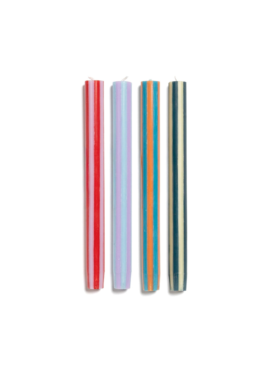 stripe dinner candle - singles!
