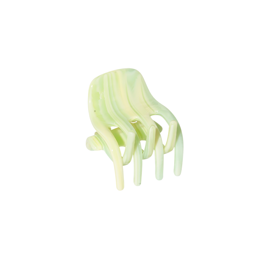 small hair claw clip — minty