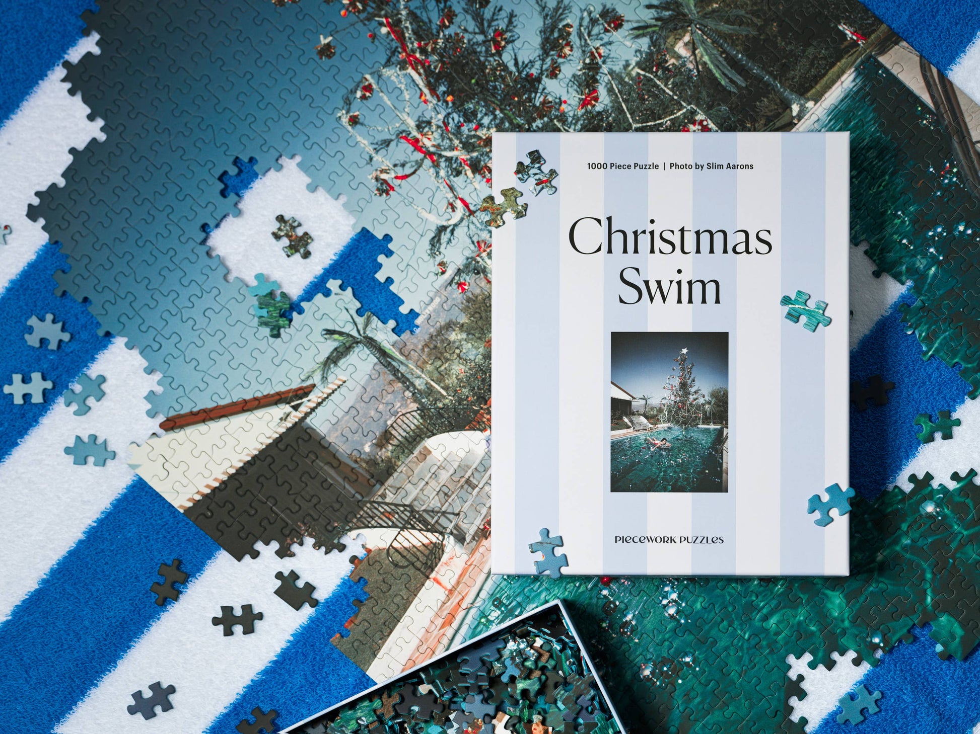christmas swim - slim aarons collab - 1000 piece puzzle