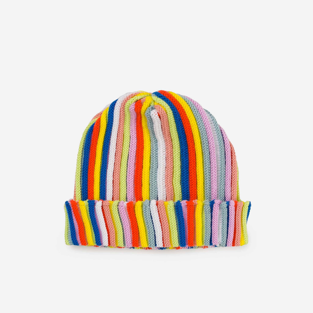 circus stripe beanie