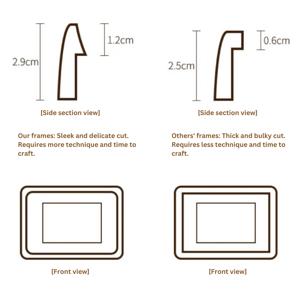 mini photo frame - teak