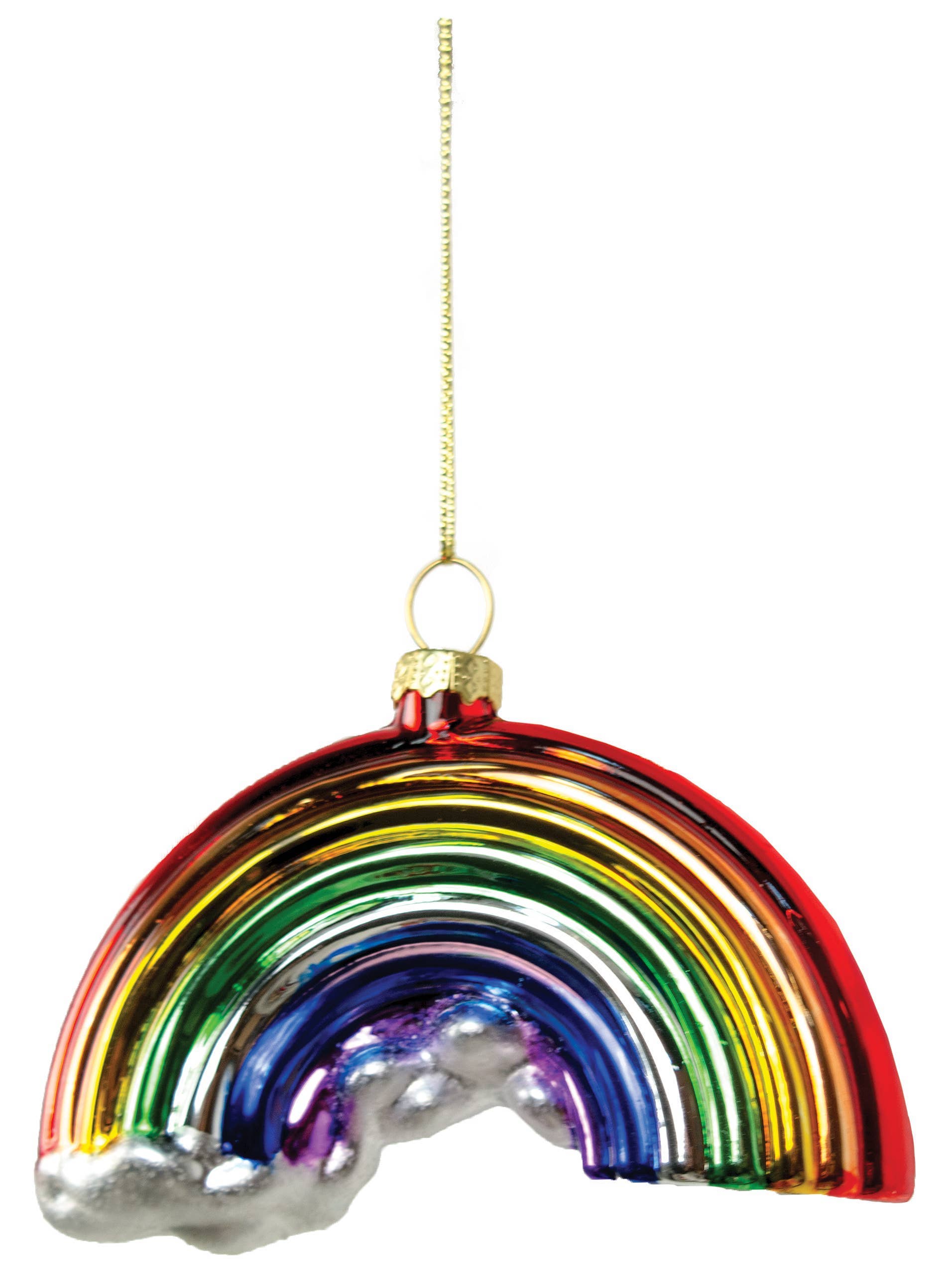 glass rainbow ornament