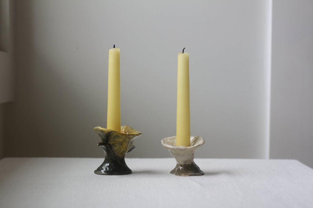 flower candlestick holder