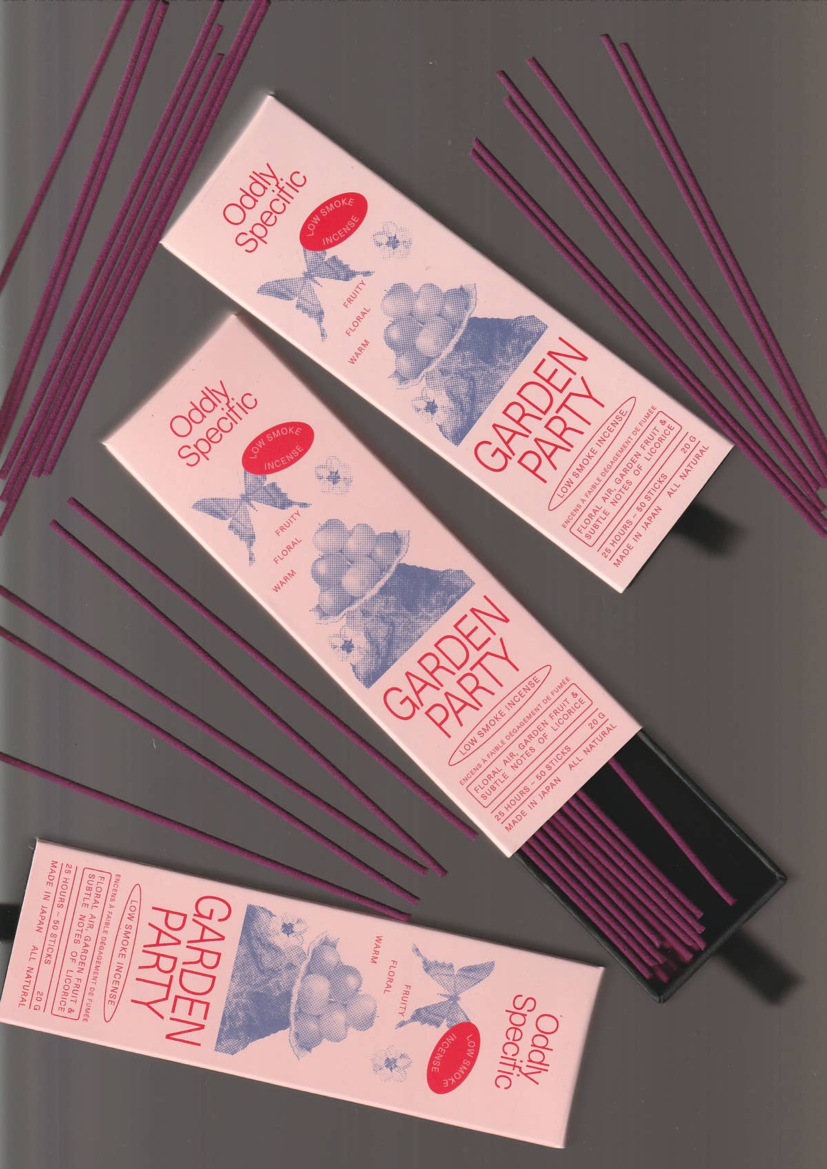 low smoke incense, made in japan, natural | garden party