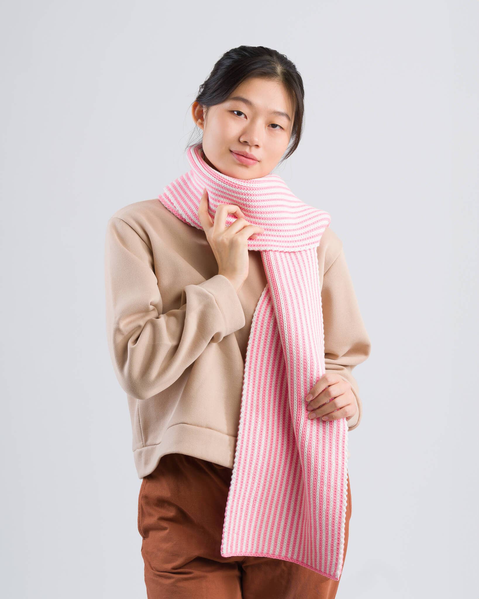 pinstripe big scarf