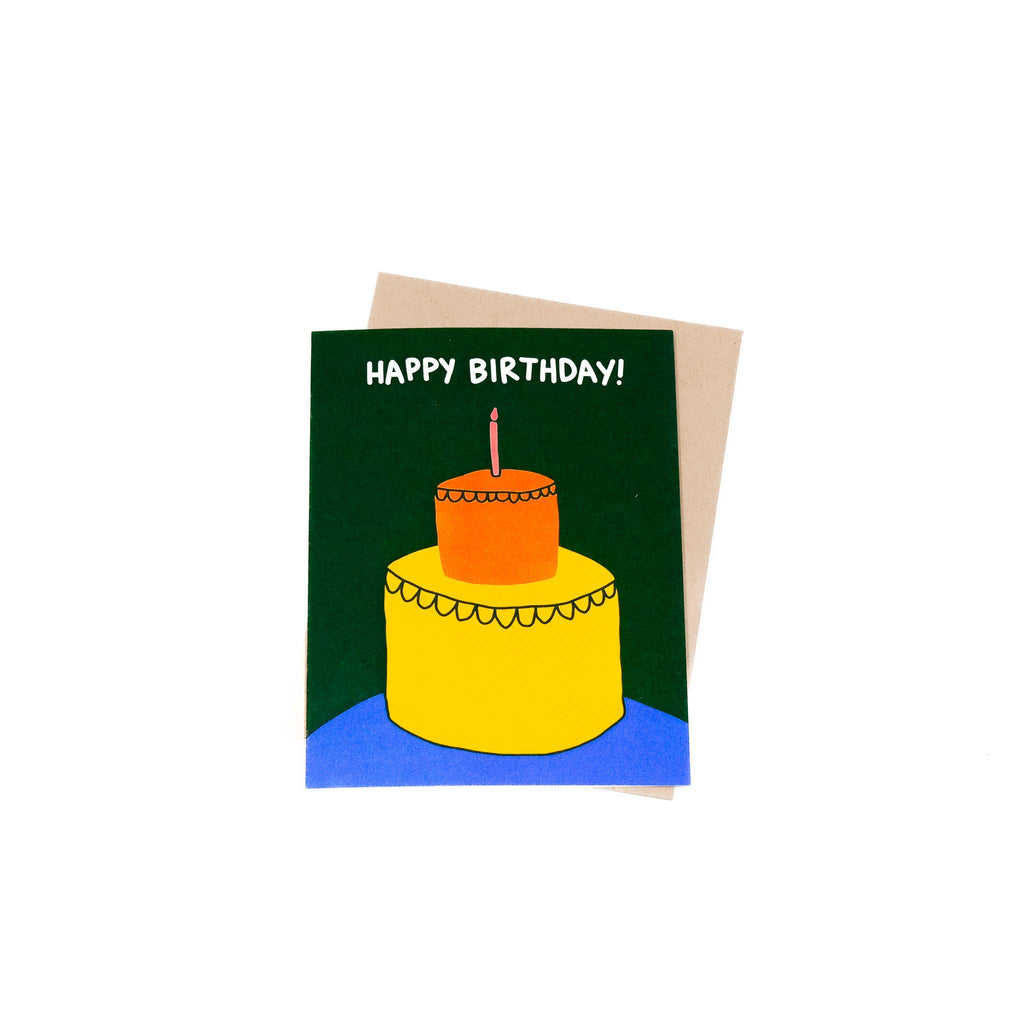 birthday cake greeting card