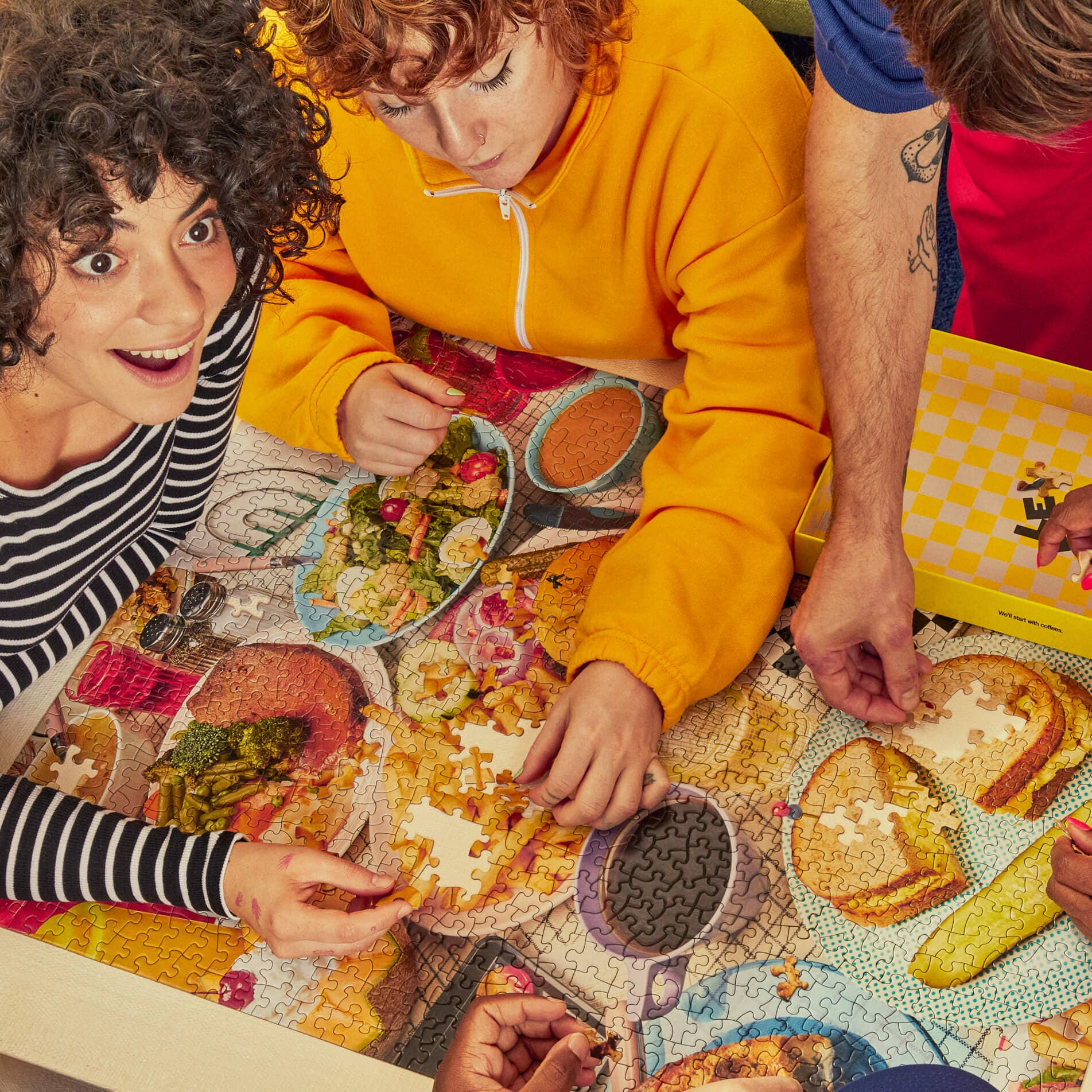 the diner 1000 piece puzz