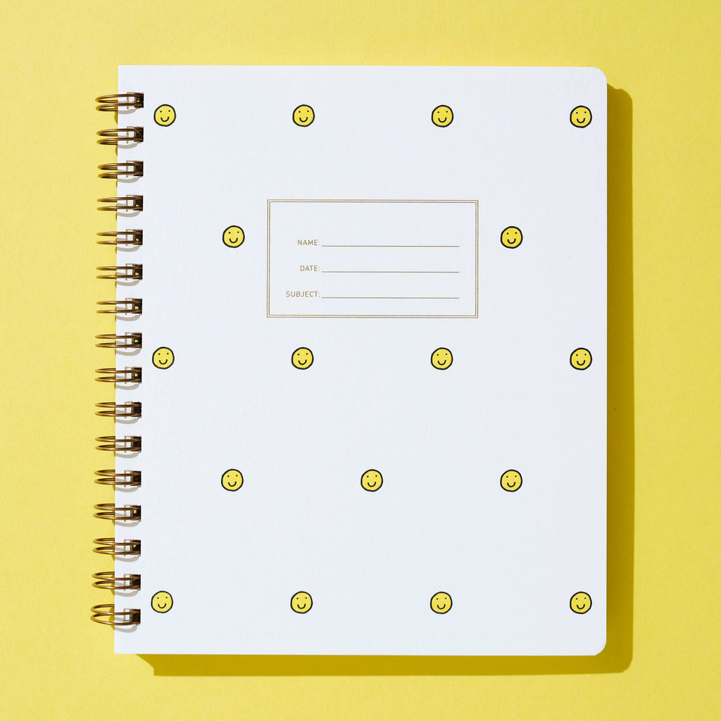 standard notebook - smiley face