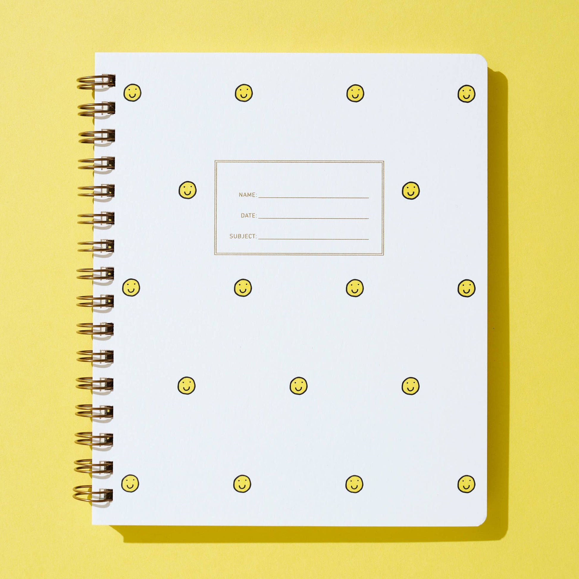 standard notebook - smiley face
