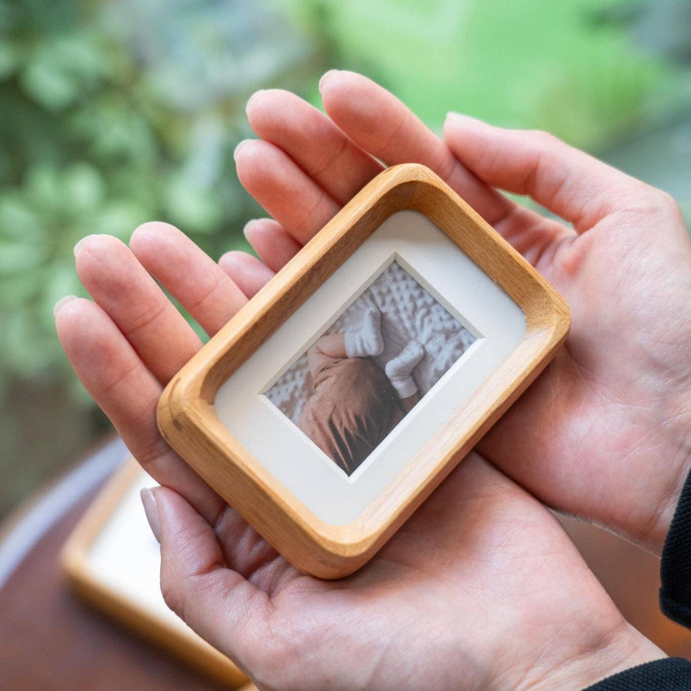 mini photo frame - teak – union