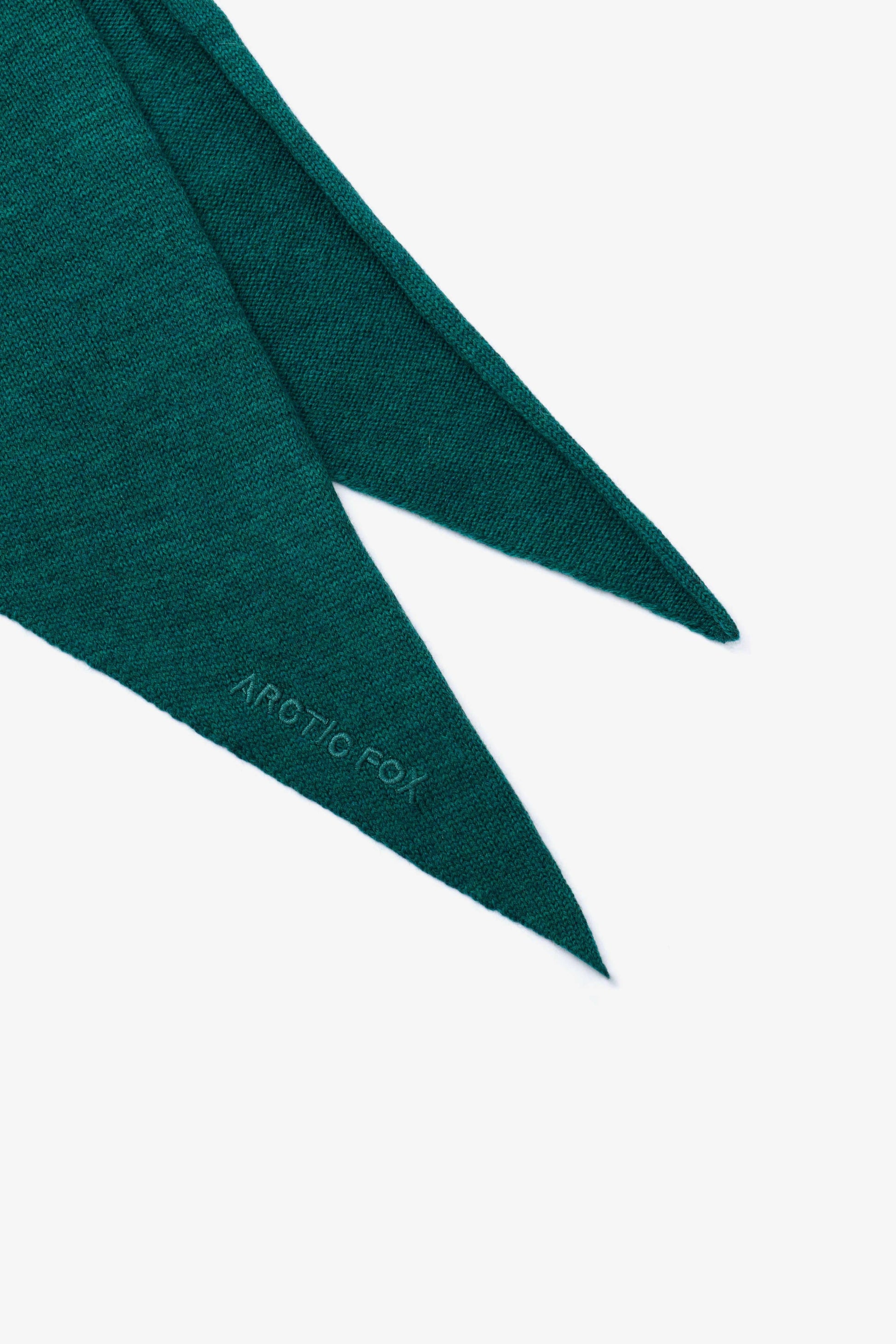 merino wool triangle scarf - alpine fern