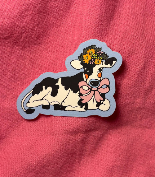 silly cow sticker
