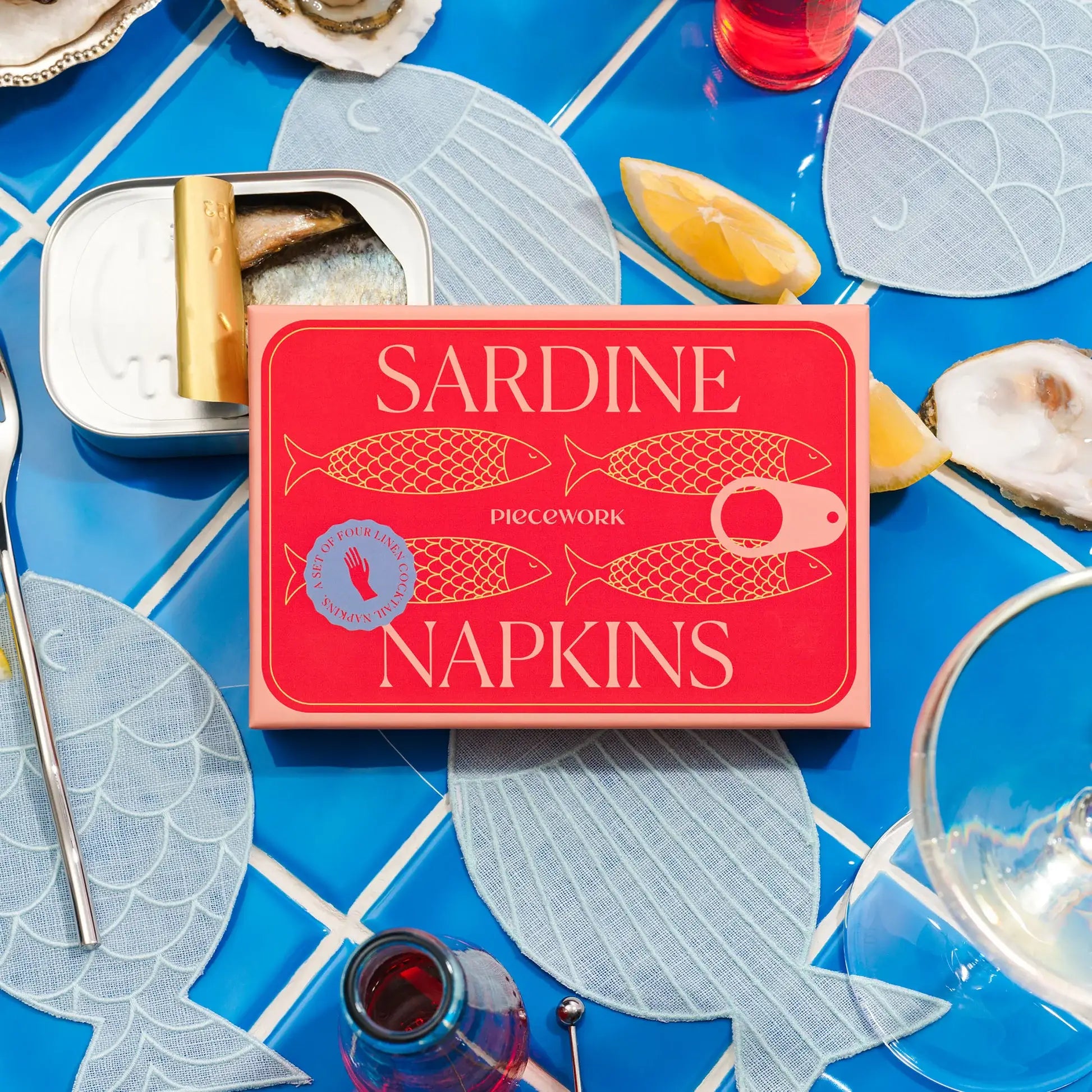 sardine cocktail napkins