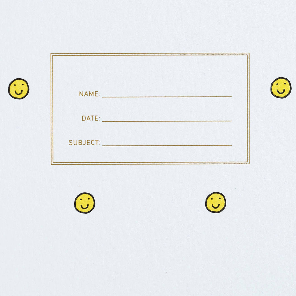 standard notebook - smiley face