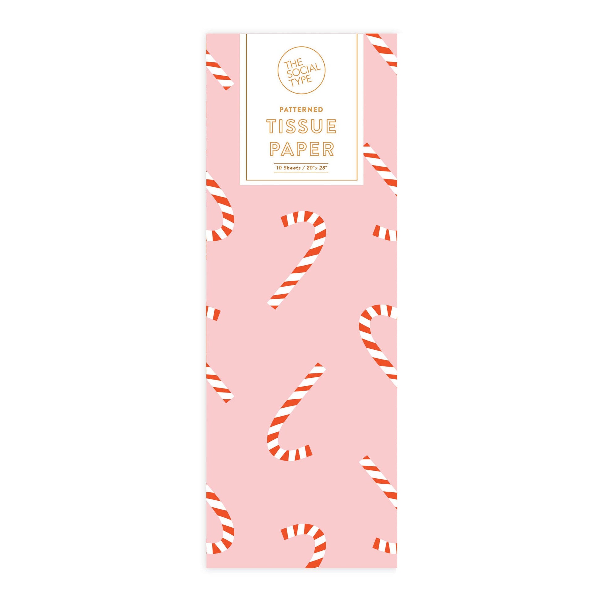 candy cane holiday tissue paper