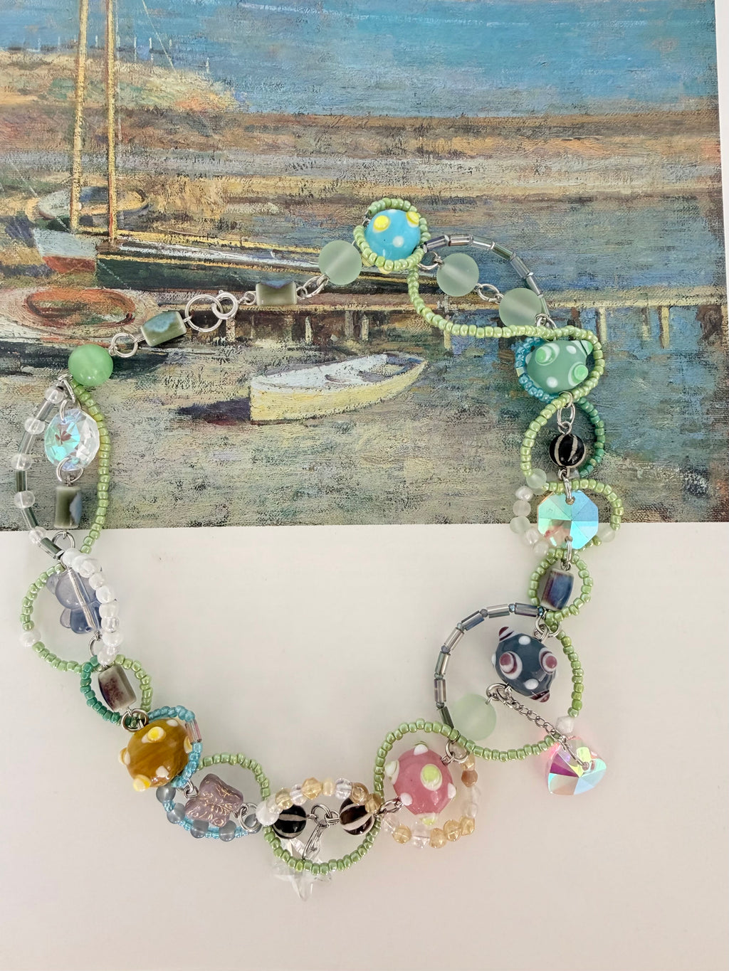 beaded bubble necklace