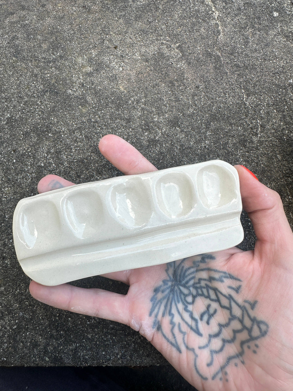 small ceramic watercolor palette