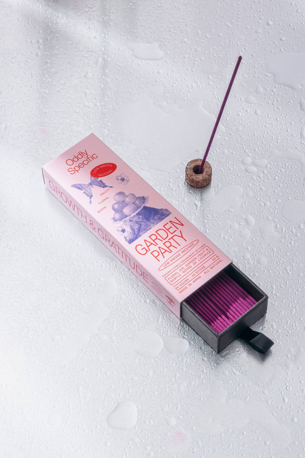 low smoke incense, made in japan, natural | garden party