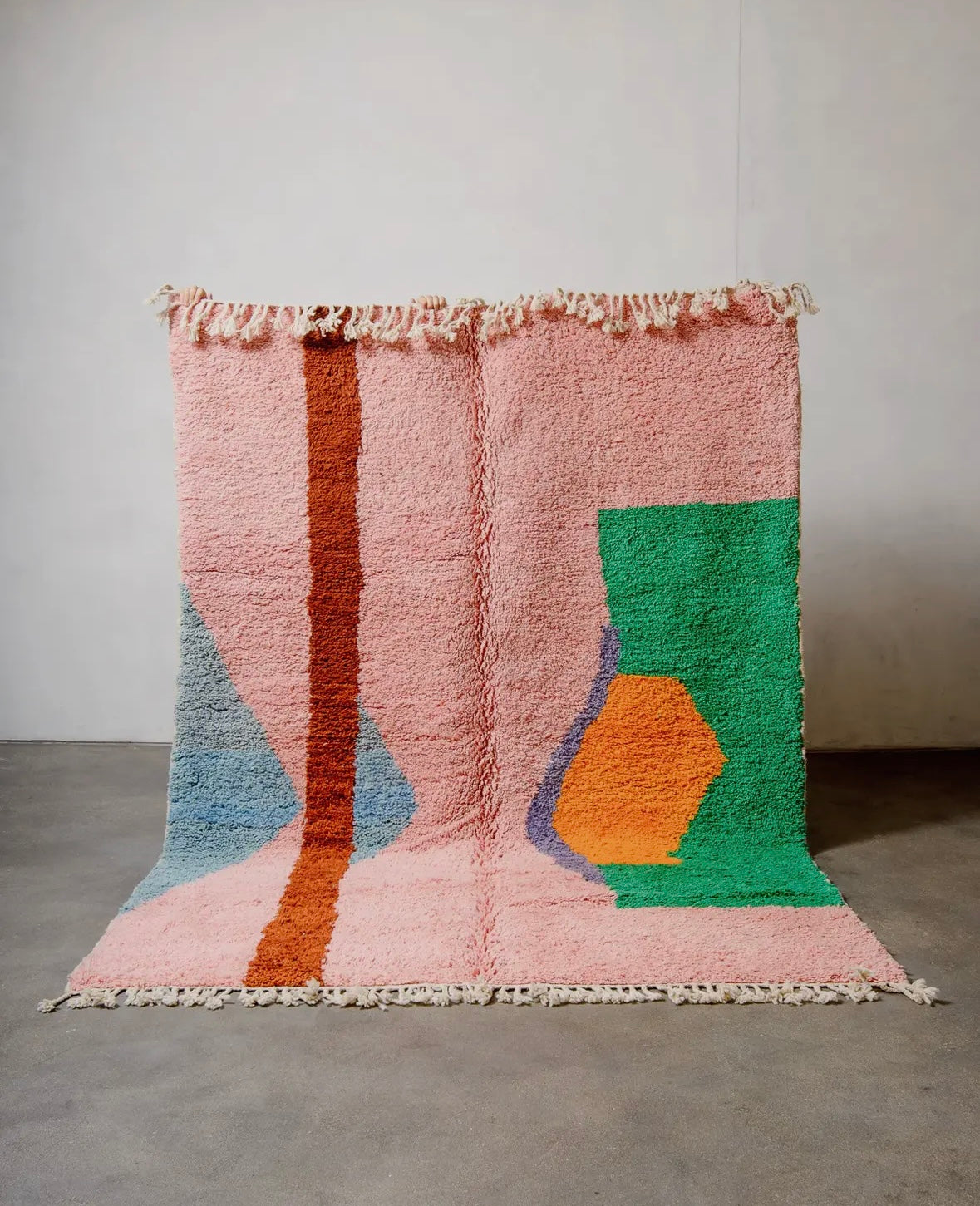 pink moroccan berber pink shag rug 5x8