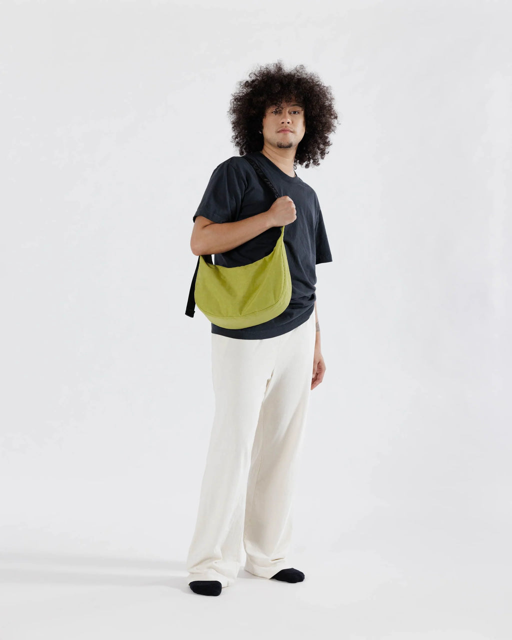 medium nylon crescent bag