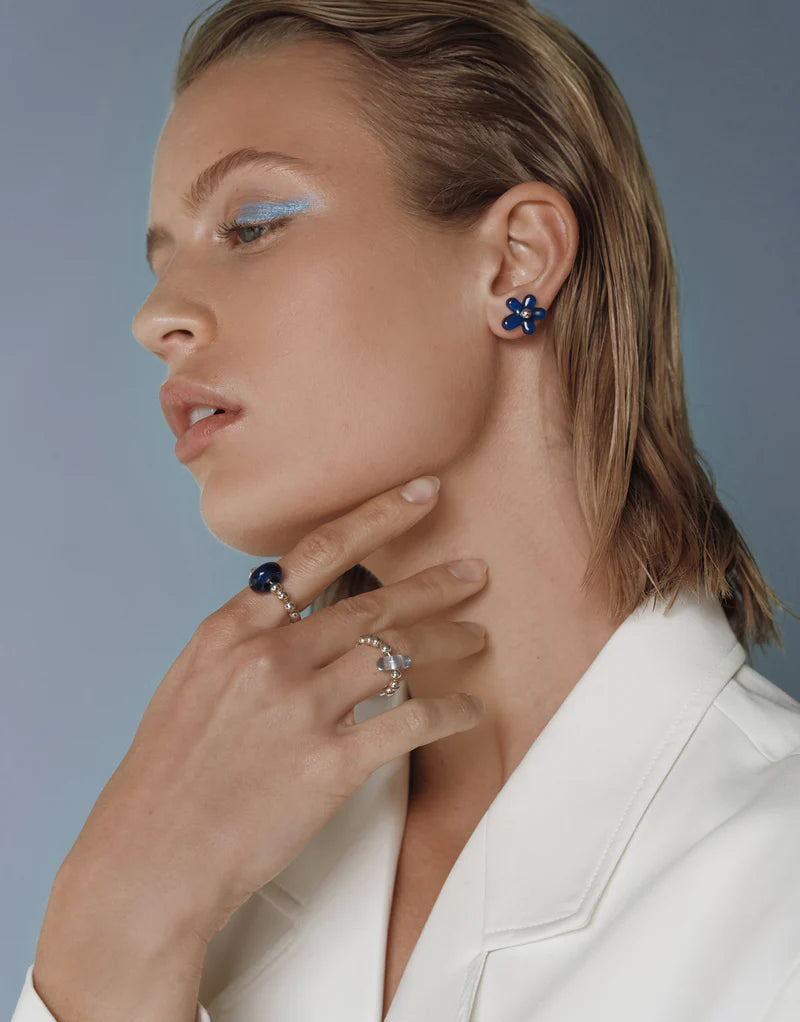 petal icon stud earrings