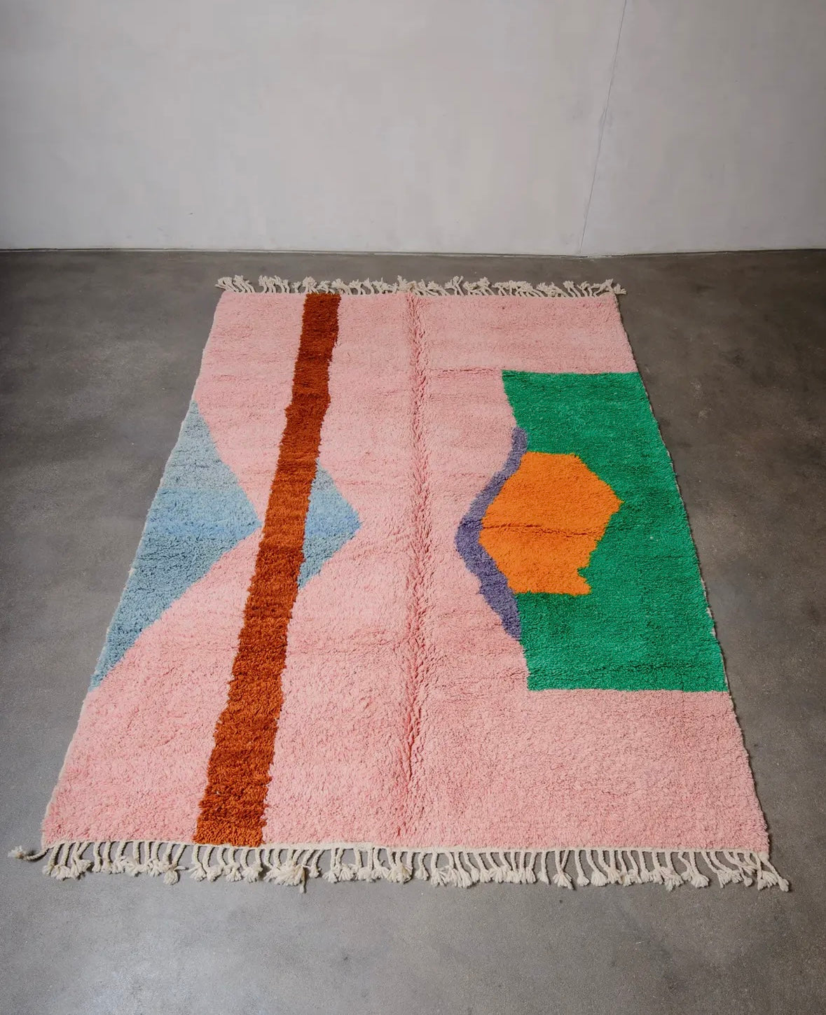 pink moroccan berber pink shag rug 5x8