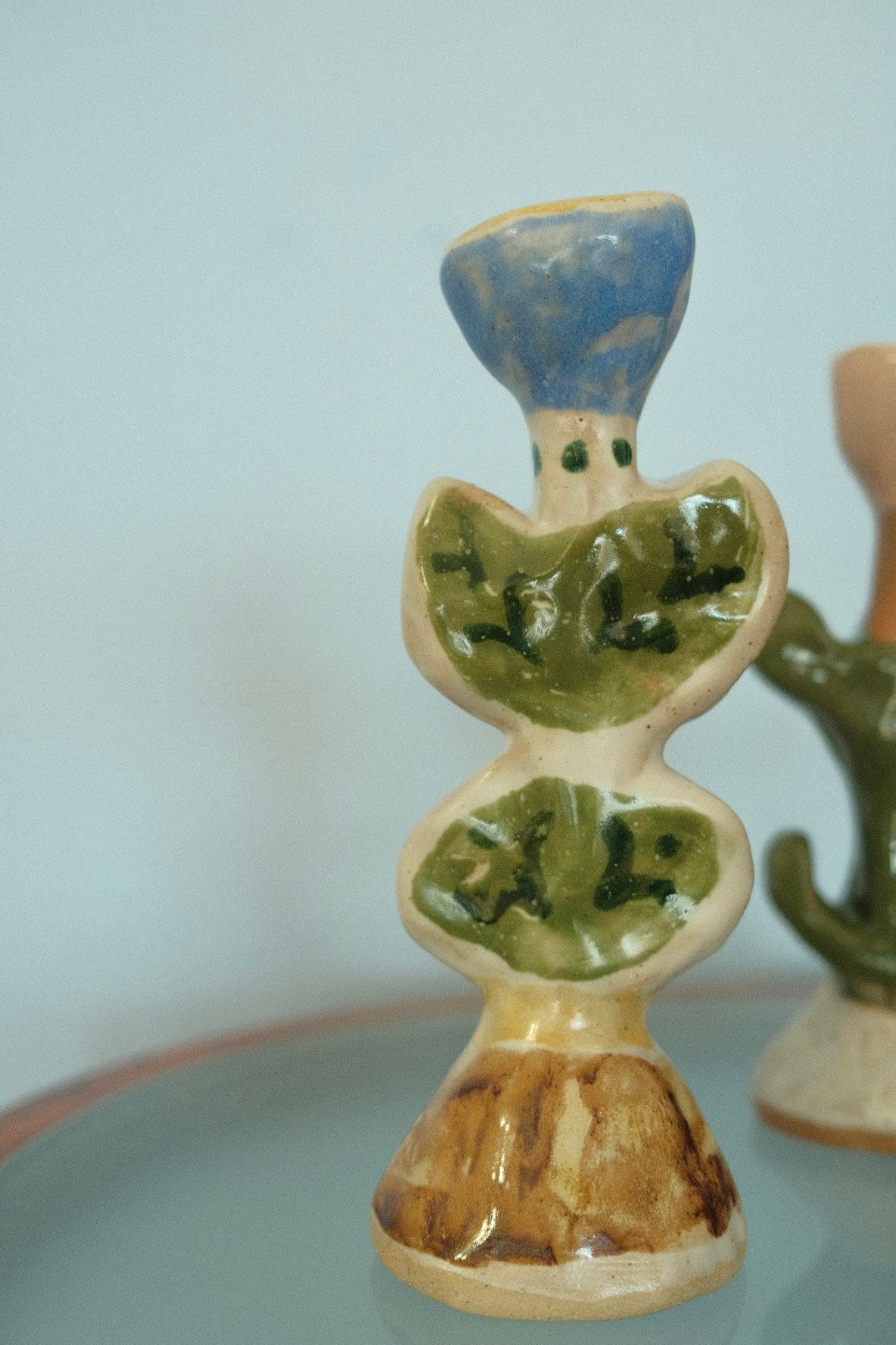 handmade flower taper holders