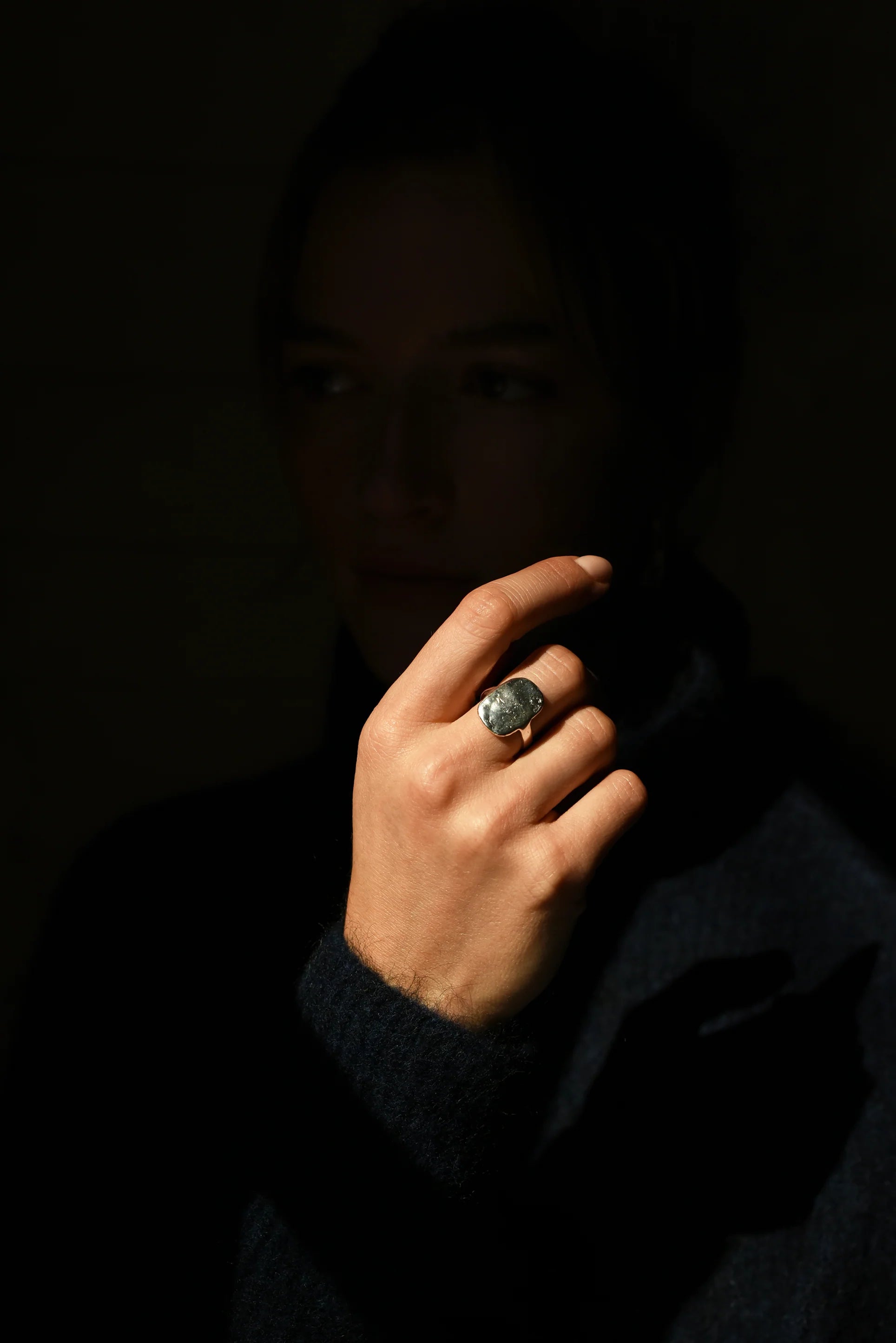 handmade block ring