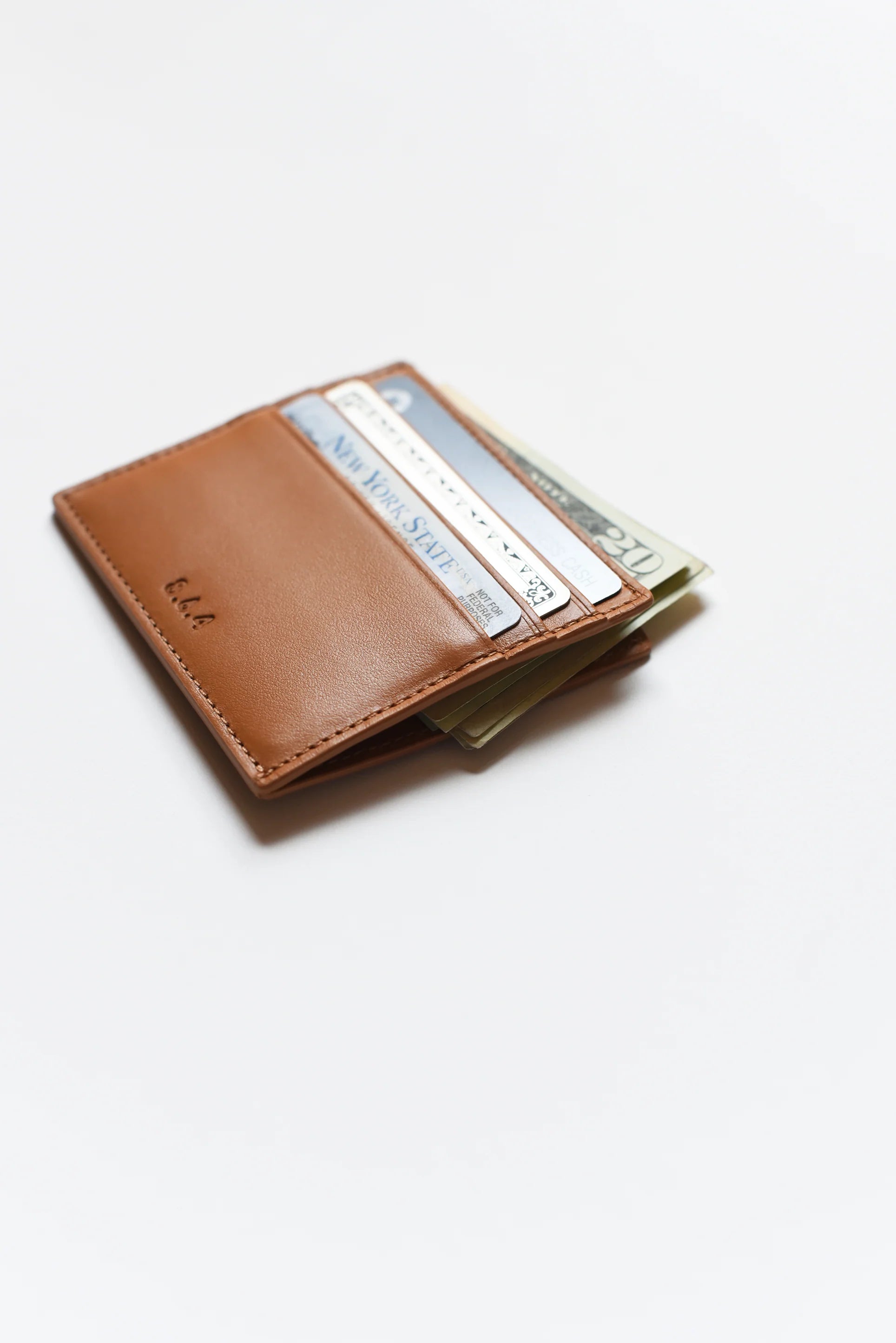 natural italian leather wallet