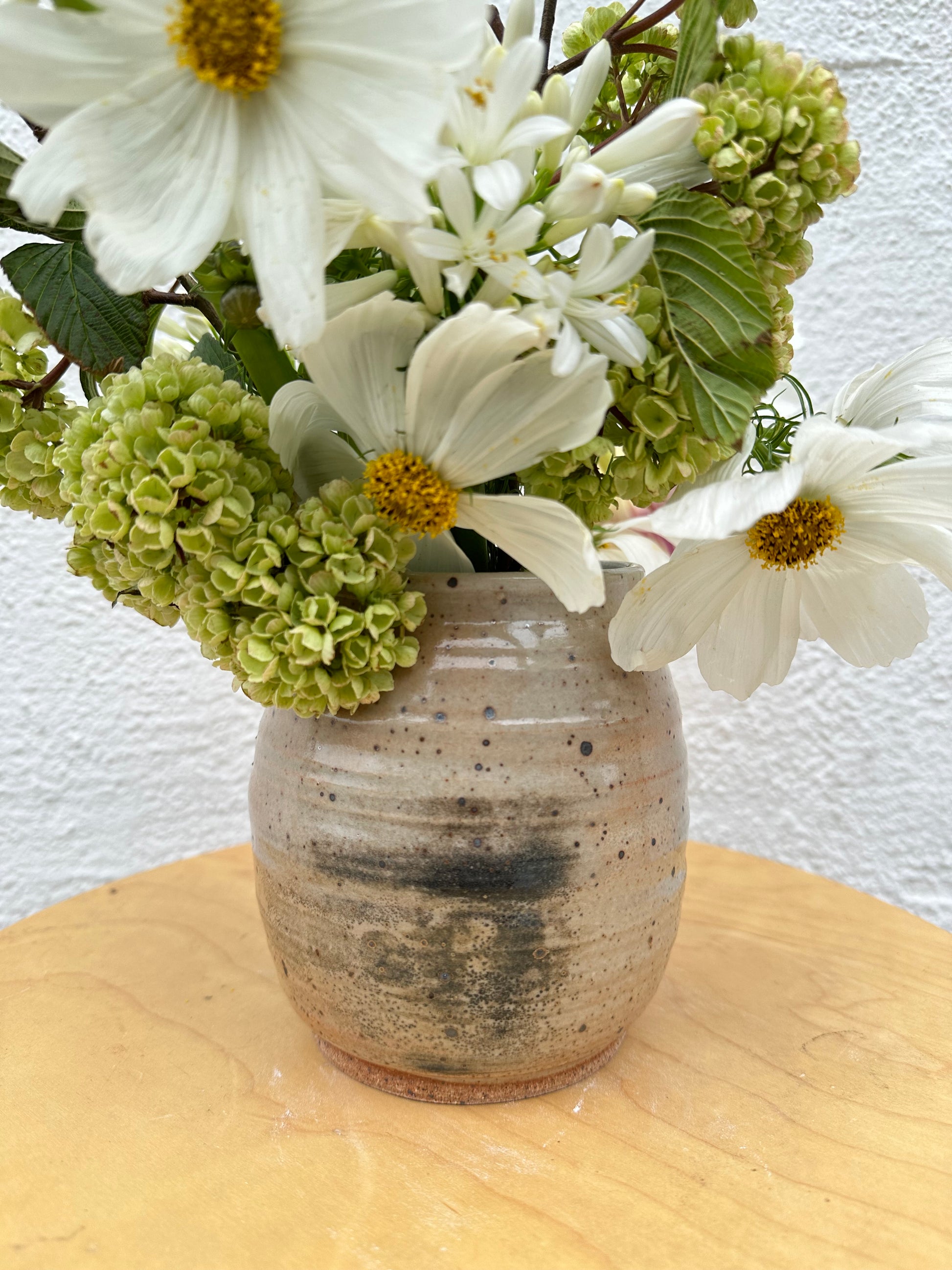 wild roots goldie speckled medium vase with carbon trapping